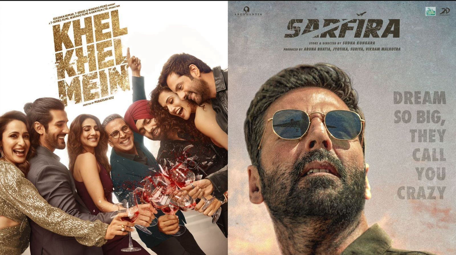 अक्षय कुमार की फिल्म 'सरफिरा' और 'खेल खेल में' का ओटीटी पर दबदबा