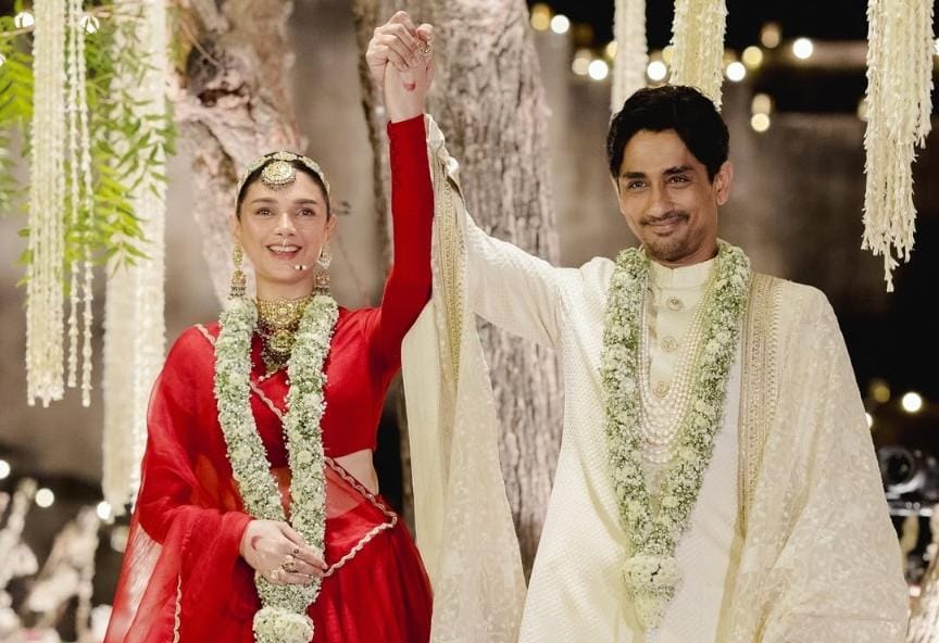 अदिति राव हैदरी और सिद्धार्थ ने की दूसरी बार शादी