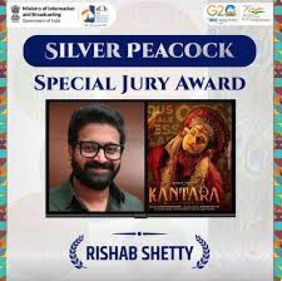 भारतीय फिल्मकार ऋषभ शेट्टी विशेष जूरी पुरस्कार से सम्मानित