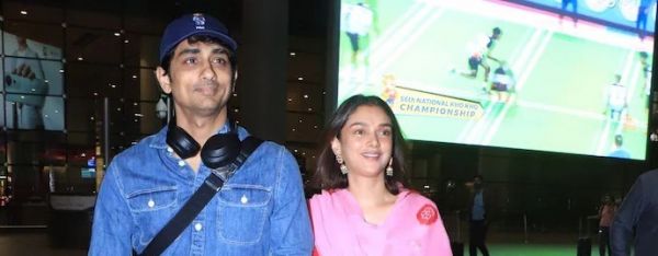 शादी के बाद पहली बार पति सिद्धार्थ के साथ दिखीं अदिति राव हैदरी