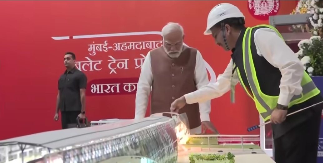 गुजरात के सूरत में पहली बुलेट ट्रेन अब तेजी से हकीकत बनती तस्वीर है, निर्माण की रफ्तार 