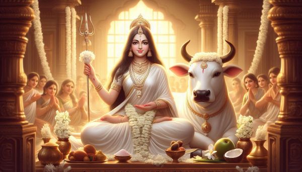 Shardiya Navratri 2025 : आठवां दिन मां महागौरी की पूजा