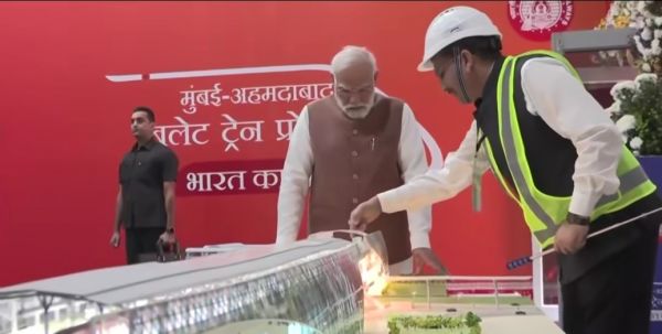 गुजरात के सूरत में पहली बुलेट ट्रेन अब तेजी से हकीकत बनती तस्वीर है, निर्माण की रफ्तार 