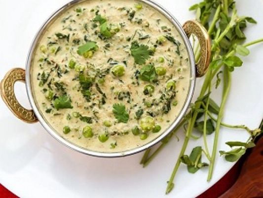 खाना खजाना : मेथी मलाई मटर की सब्जी