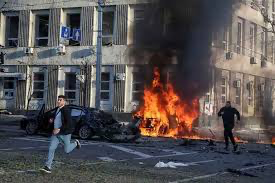 यूक्रेन की राजधानी कीव में फिर तेज धमाके