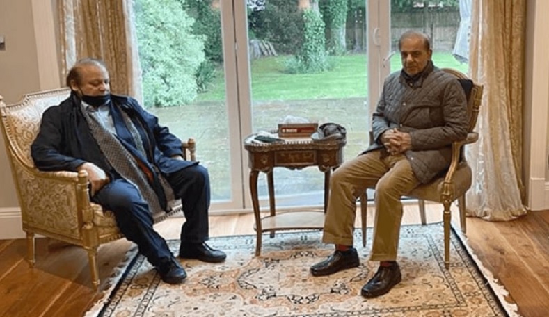 पीएमएल-एन प्रमुख नवाज शरीफ से मिलने लंदन पहुंचे शहबाज