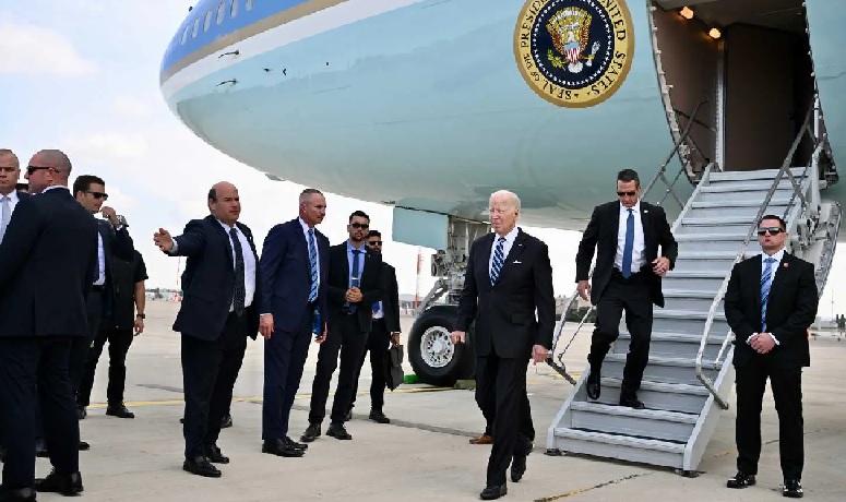 अमेरिकी राष्ट्रपति बाइडन पहुंचे तेल अवीव, गाजा पट्टी के निकट बजे खतरे के सायरन