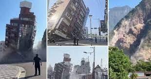 ताइवान में भूकंप छोड़ गया तबाही के निशां