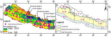 नेपाल में पश्चिमी हवाओं के प्रभाव से तराई क्षेत्रों में वर्षा और पहाड़ी क्षेत्रों में बर्फबारी की संभावना