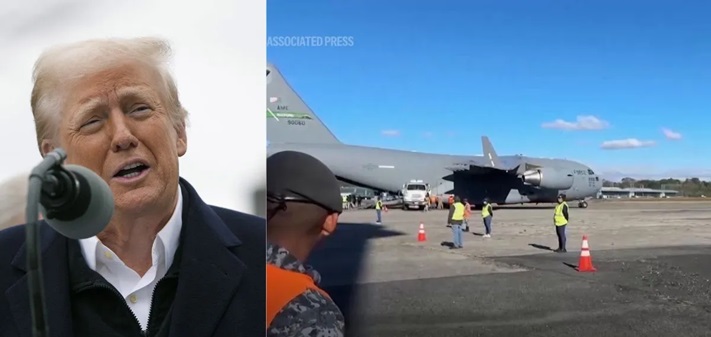 अवैध प्रवासियों को अपराधी बताकर विमान से वापस भेज रहे ट्रंप