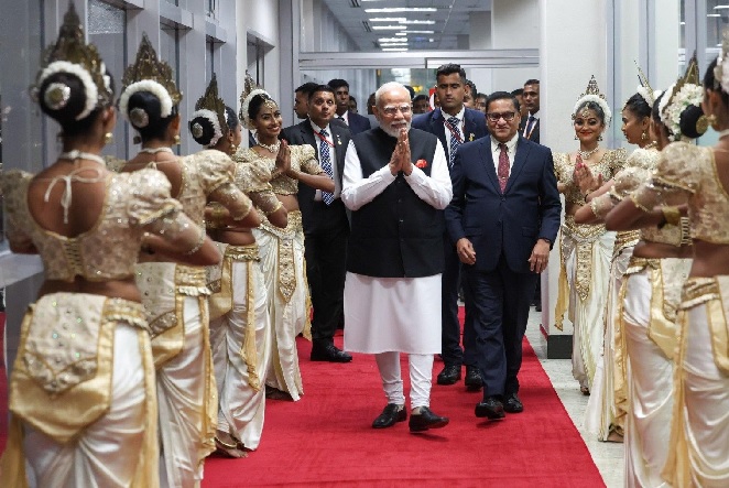  श्रीलंका के फ्रीडम स्क्वायर में आज होगा भारतीय प्रधानमंत्री मोदी का आधिकारिक स्वागत