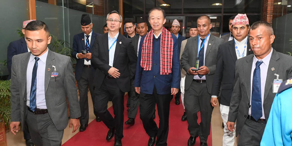 चीन की संसद के उपाध्यक्ष चार दिन के नेपाल दौरे पर काठमांडू पहुंचे