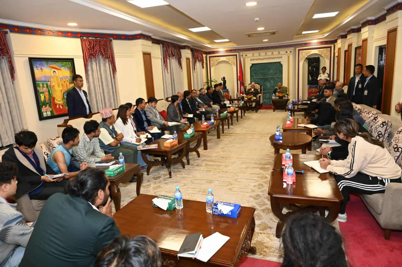 नेपाल के संसदीय चुनावों को सफल बनाने के लिए राष्ट्रपति ने युवाओं से किया आह्वान