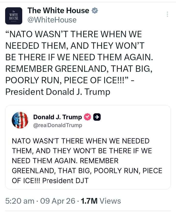 ट्रंप ने ग्रीनलैंड को लेकर नया मोर्चा खोलने के संकेत दिए, नाटो को धमकी