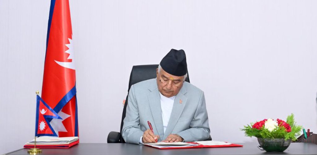 नेपाल के राष्ट्रपति ने संवैधानिक परिषद संबंधी अध्यादेश को दी मंजूरी