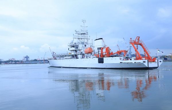 सागर मैत्री मिशन पर रवाना हुआ डीआरडीओ का अनुसंधान पोत 'सागरध्वनि'  DRDO oceanographic research vessel INS Sa