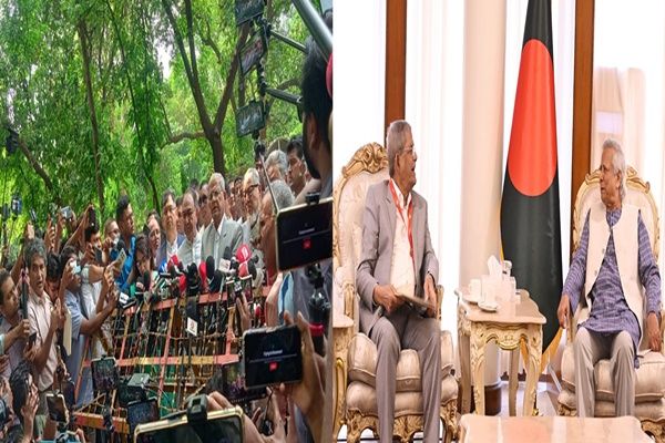 बांग्लादेश: बीएनपी ने यूनुस के साथ बैठक पर असंतोष जताया; दिसंबर तक राष्ट्रीय चुनाव कराने की मांग