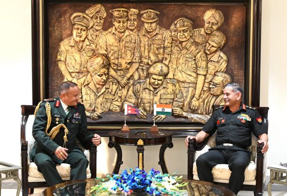 भारतीय सेना प्रमुख से नेपाली सेना के उप प्रमुख ने की द्विपक्षीय वार्ता, स्थायी संबंधों पर जोर