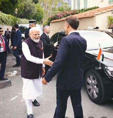 फ्रांस के राष्ट्रपति मैक्रों ने पीएम मोदी संग &lsquo;आरी-आरी&rsquo; गाने पर शेयर किया वीडियो, सोशल मीडिया पर वायरल