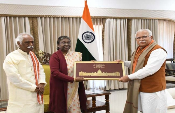 हरियाणा की बेटियों का दम पूरी दुनिया ने देखा: द्रौपदी मुर्मू