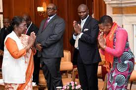 जाम्बिया से आया संसदीय शिष्टमंडल राष्ट्रपति से मिला