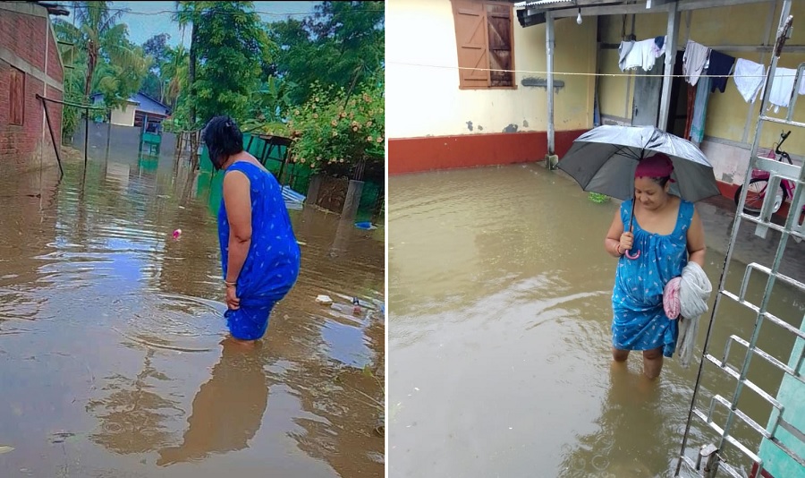 असम के 15 जिलों में बाढ़ का कहर, 1,118 गांवों के 4.07 लाख लोग प्रभावित