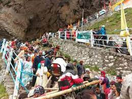 जम्मू से 6,523 श्रद्धालु 262 वाहनों में सवार होकर अमरनाथ गुफा के लिए रवाना