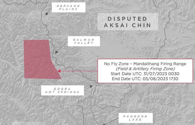 चीन के अवैध कब्जे वाले अक्साई चिन क्षेत्र के पास मेगा लाइव फायरिंग करेगी सेना