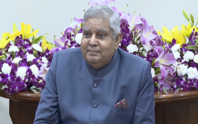 उपराष्&zwj;ट्रपति जगदीप धनखड ने नई दिल्&zwj;ली में उपराष्&zwj;ट्रपति निवास पर मन की बात प्रश्नोत्तरी के विजेताओं के साथ विचारों का आदान-प्रदान किया