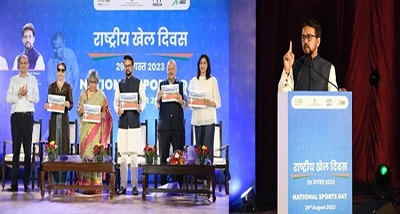 सरकार देश भर में एक वर्ष के अन्दर एक हजार खेलो इंडिया केन्&zwj;द्रों की स्&zwj;थापना करेगी