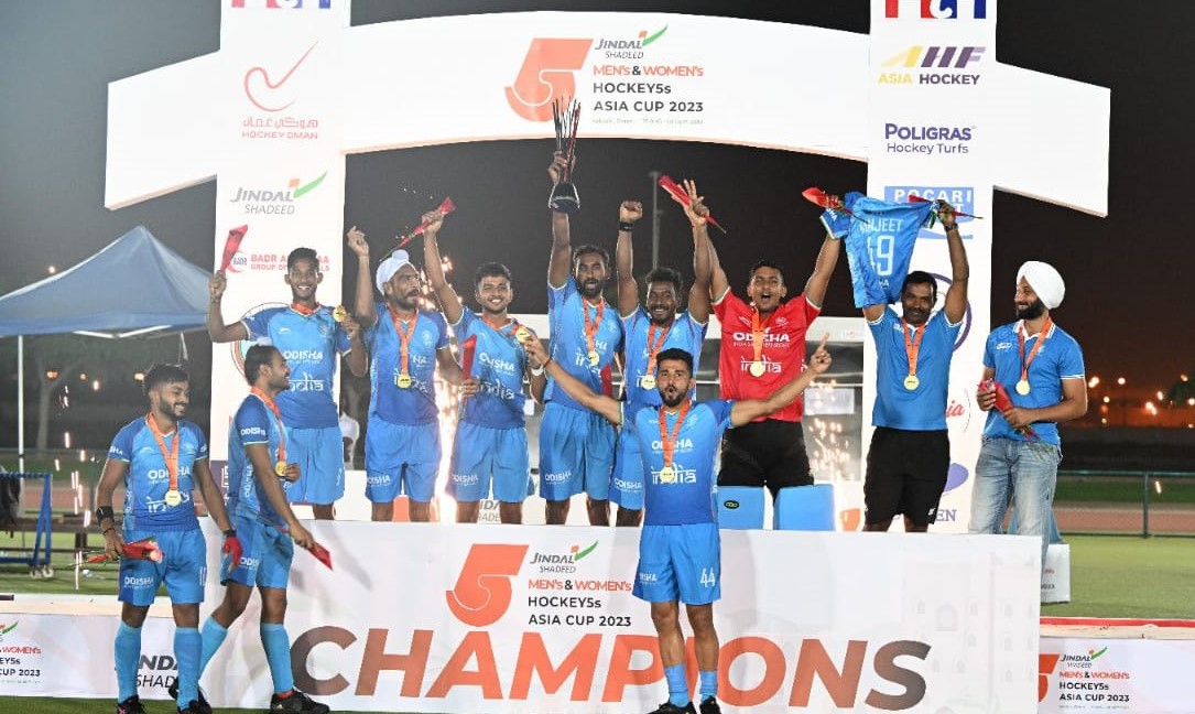 प्रधानमंत्री ने भारतीय पुरुष हॉकी टीम को हॉकी-5एस एशिया कप जीतने पर दी बधाई