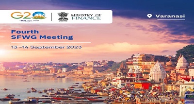 जी-20 की दीर्घकालीन वित्&zwj;तीय व्&zwj;यवस्&zwj;था की रिपोर्ट को अंतिम रूप देने के लिए वित्&zwj;तीय व्&zwj;यवस्&zwj;था संबंधी कार्य समूह की चौथी बैठक आज वाराणसी में