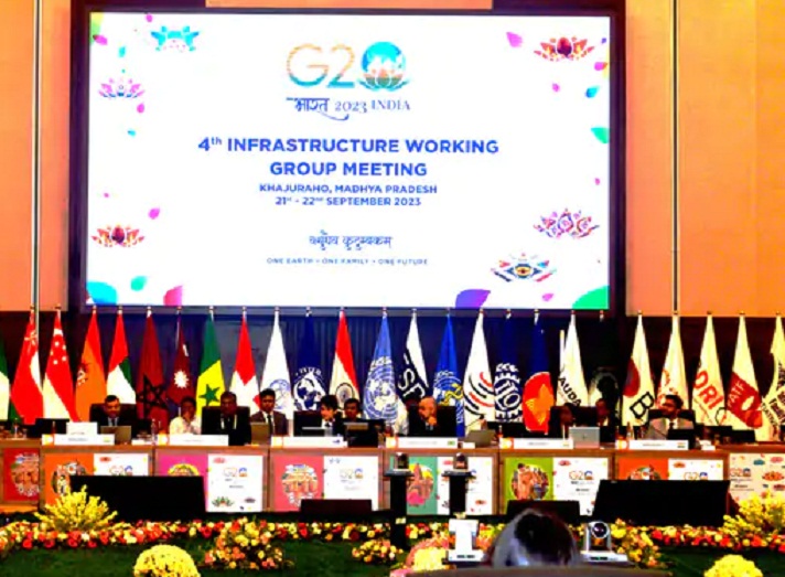 खजुराहो में जी-20 इन्फ्रास्ट्रक्चर कार्यकारी समूह की दो दिवसीय बैठक प्रारंभ