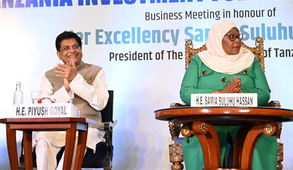 खाद्य सुरक्षा,अंतरिक्ष के क्षेत्रों में मिलकर काम कर सकते हैं भारत, तंजानिया : गोयल