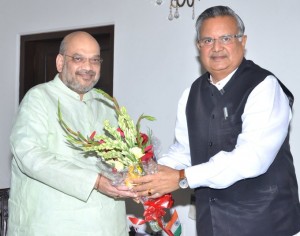 अमित शाह की मौजूदगी में डॉ रमन सिंह सोमवार को नामांकन पत्र दाखिल करेंगे