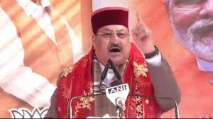 आपदा की घड़ी में हिमाचल प्रदेश में न बड़ा गांधी आया न छोटा गांधी : जेपी नड्डा