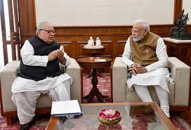 जयपुर में राज्यपाल ने की प्रधानमंत्री से मुलाकात, विकास से जुड़े मुद्दों पर चर्चा
