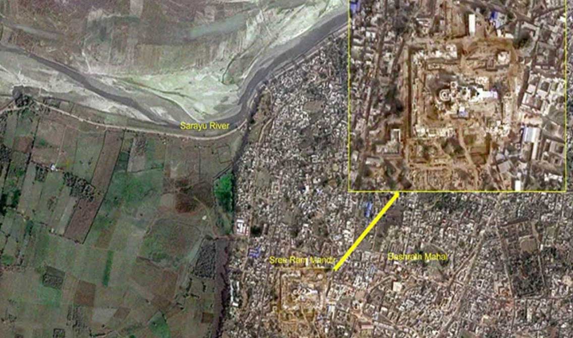 अंतरिक्ष से कैसे दिखता है अयोध्या का राम मंदिर? ISRO ने साझा की तस्वीरें