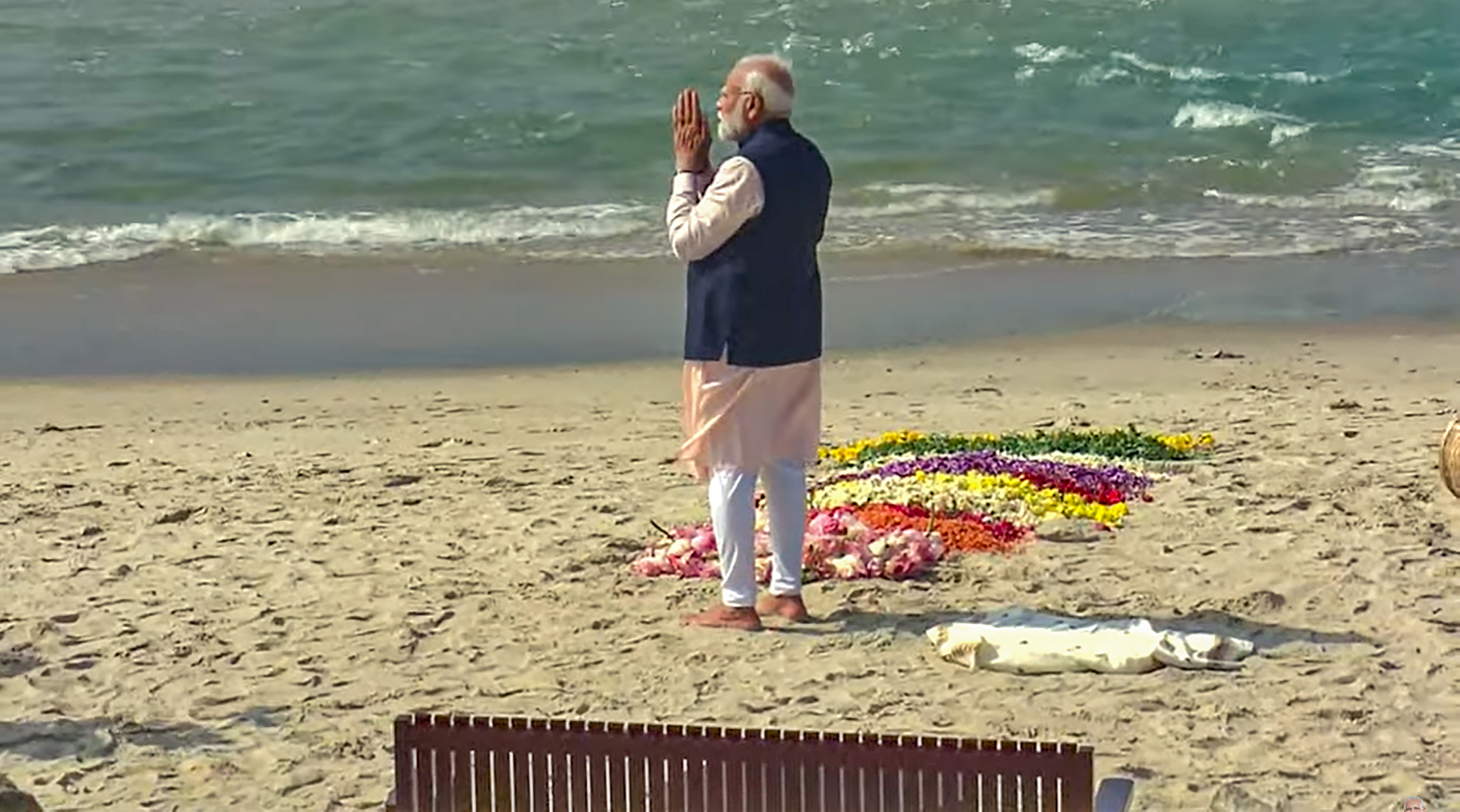 जहां हुआ था रामसेतु का निर्माण, वहां पीएम मोदी ने की पूजा