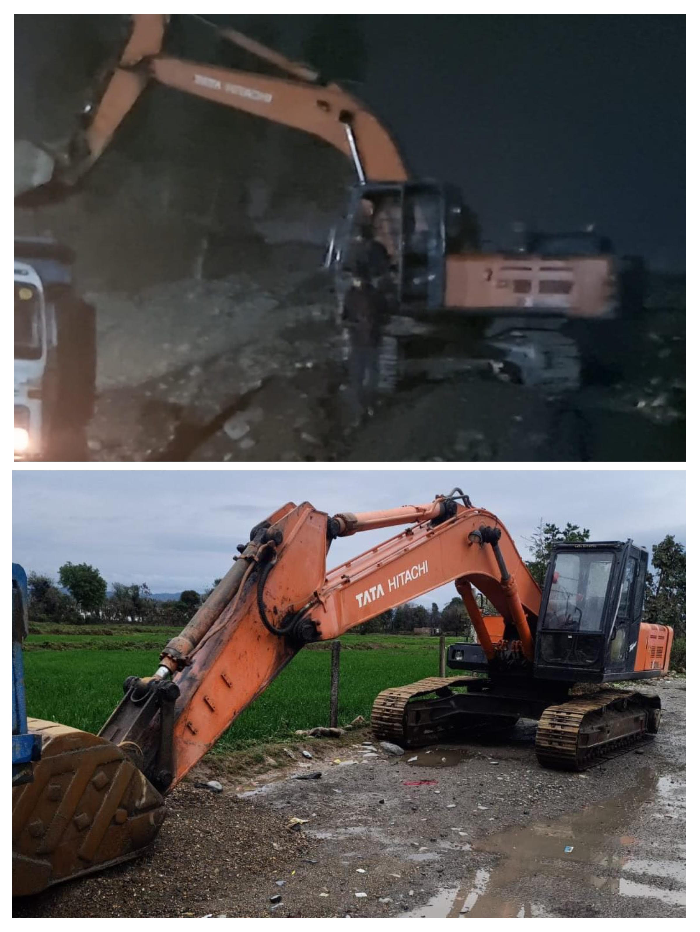 अवैध खनन पर स्टोन क्रशर की चेन मशीन पर 15 लाख से अधिक का जुर्माना लगाया