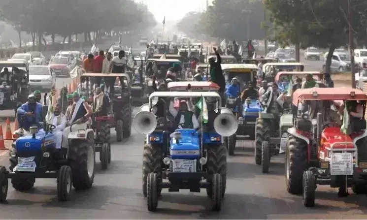 किसान संयुक्त मोर्चा का ट्रैक्टर मार्च आज, पंजाब और हरियाणा में पुलिस अलर्ट