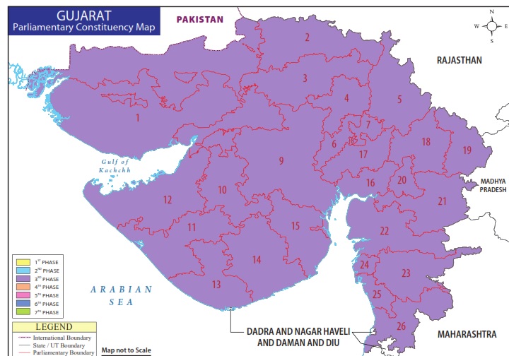 लोकसभा चुनाव के तीसरे चरण के लिए अधिसूचना जारी
