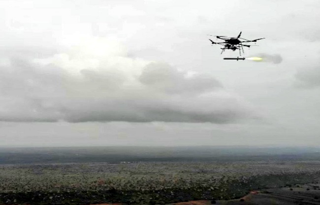 भारत ने आंध्र प्रदेश में यूएवी लॉन्च्ड प्रिसिजन गाइडेड मिसाइल का किया सफल उड़ान परीक्षण