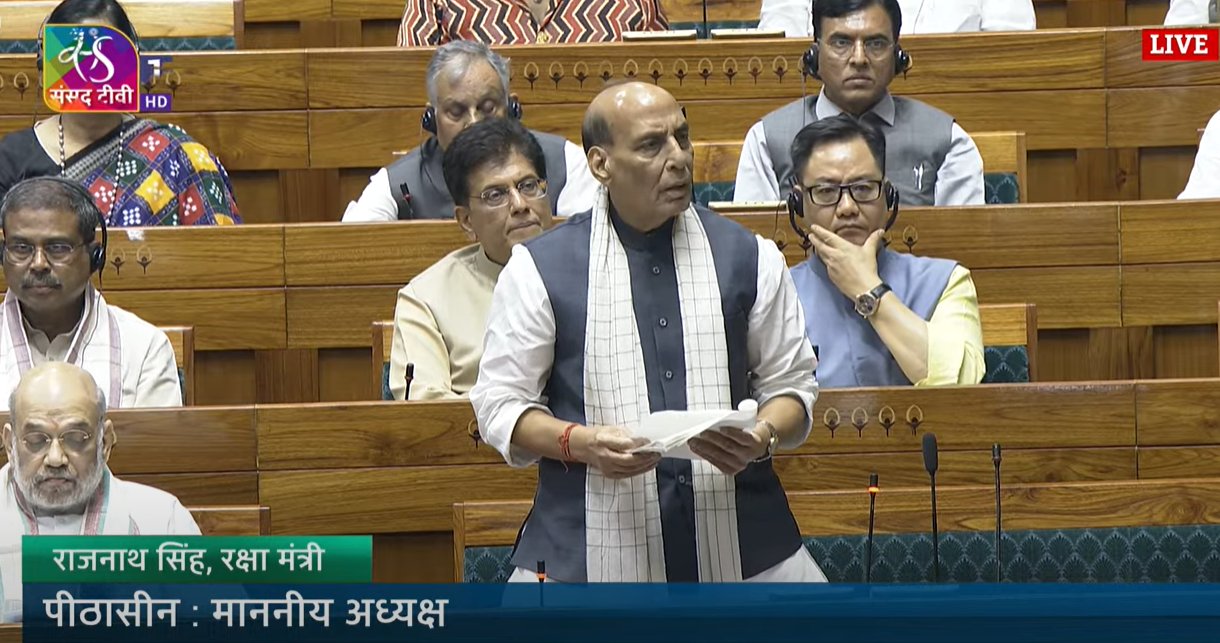 किसी के दबाव में नहीं रोका गया था ऑपरेशन सिंदूरः राजनाथ
