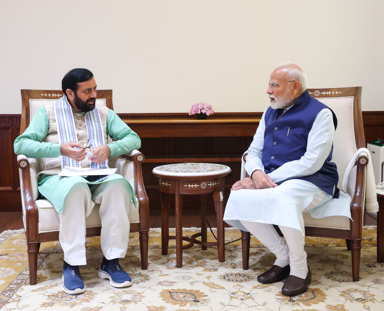  हरियाणा के मुख्यमंत्री नायब सैनी ने प्रधानमंत्री नरेन्द्र मोदी और जेपी नड्डा से मुलाकात की