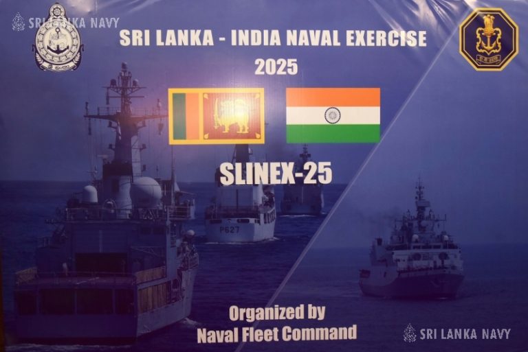 भारत-श्रीलंका नौसेनिक अभ्यास SLINEX-25 कोलंबो में समुद्री चरण में प्रवेश करता है