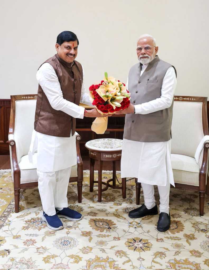  मुख्यमंत्री मोहन यादव ने प्रधानमंत्री मोदी को मध्य प्रदेश आने का दिया निमंत्रण