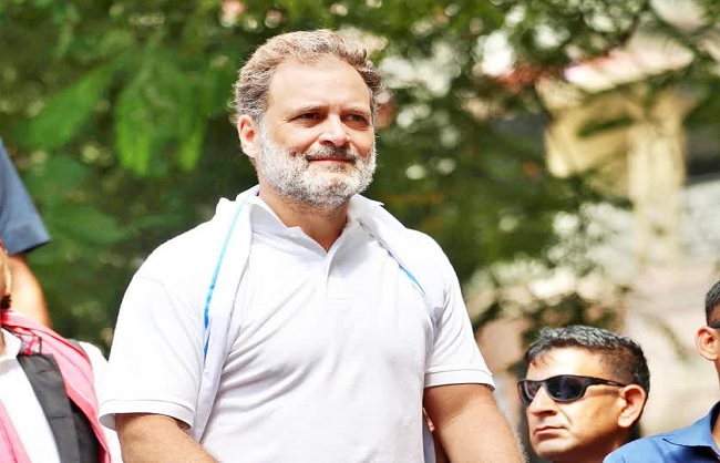  राहुल गांधी ने 'वोटर अधिकार यात्रा' के समापन अवसर पर केंद्र एवं चुनाव आयोग पर साधा निशाना