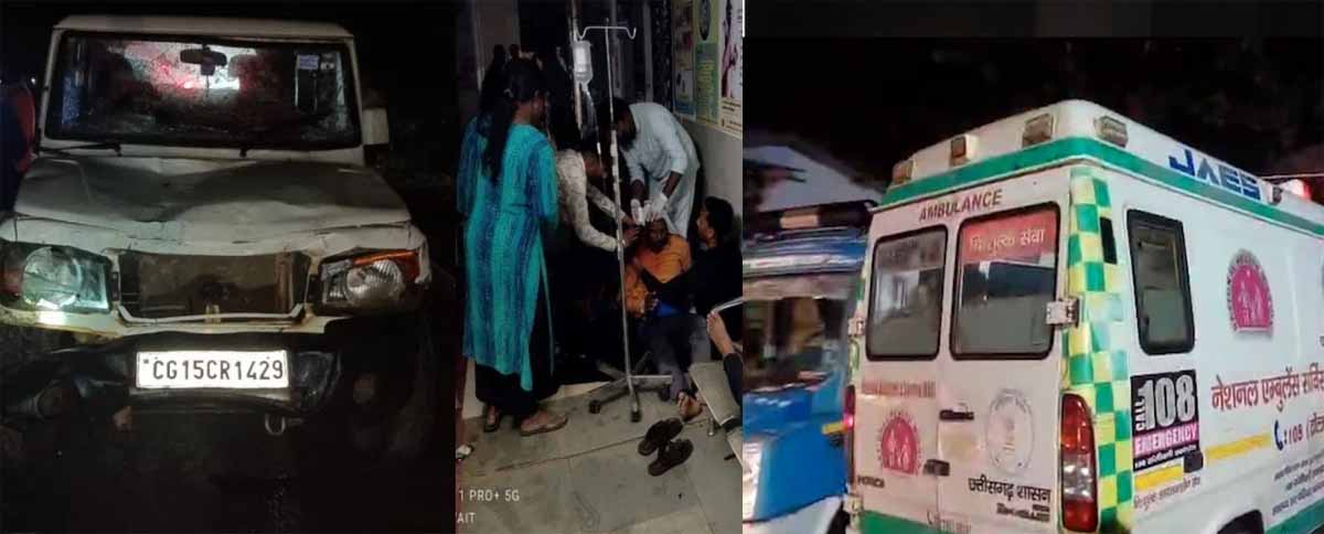 छत्तीसगढ़ : गणेश विसर्जन करने जा रहे ग्रामीणों को बोलेरो ने रौंदा, 3 की मौत, कई घायल