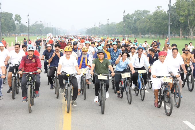 संडे ऑन साइकिल आंदोलन देशभर में लोकप्रिय: मनसुख मंडाविया